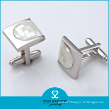 Rhodium Plating Fashion Square Cufflink with Factory Price (BC-0003)